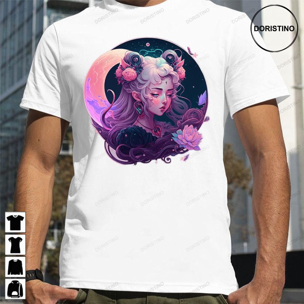 Pastel Goth Woman A Unique Designpastel Goth And Sailor Moon Limited Edition T-shirts